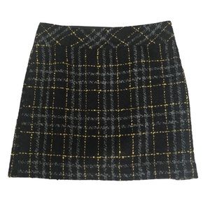 Loft Ann Taylor plaid mini skirt